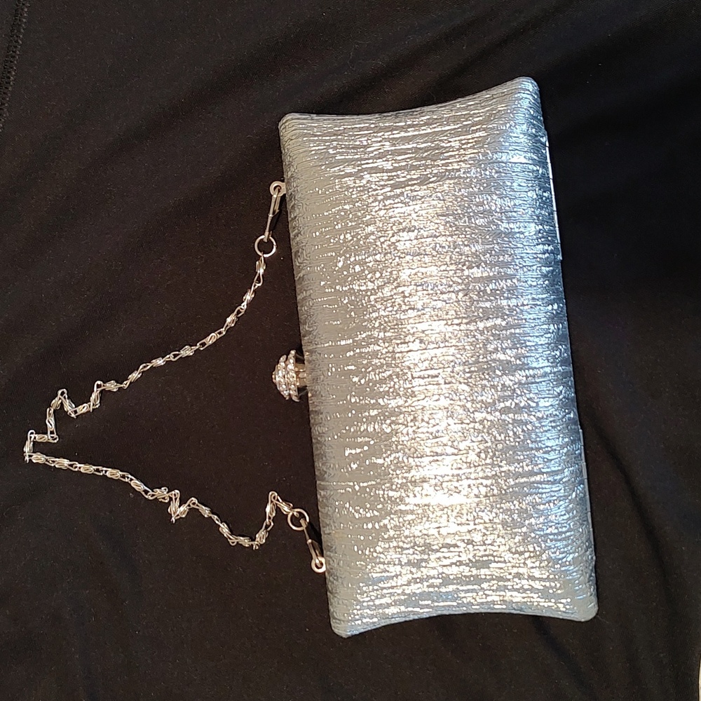 Silver Clutch Bag